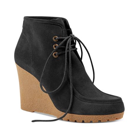 michael kors rory wedge black|Michael Kors black wedge booties.